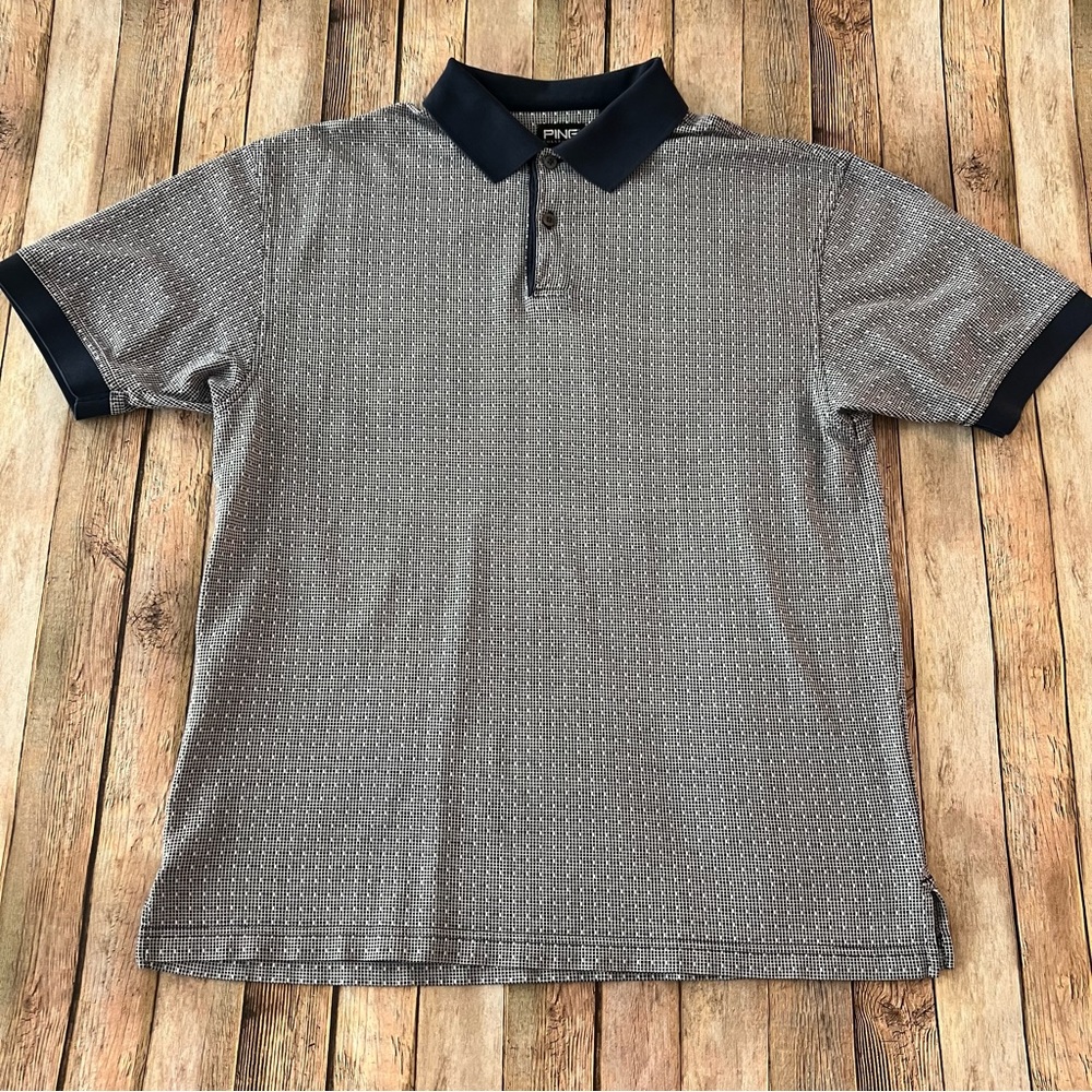 Ping Vintage men’s short sleeve printed polo shirt | size medium